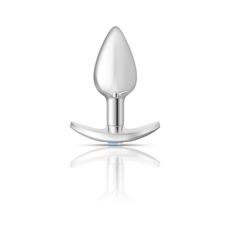 Viben Silver Anchor Buttplug Kit - Clear Iridescent/pink
