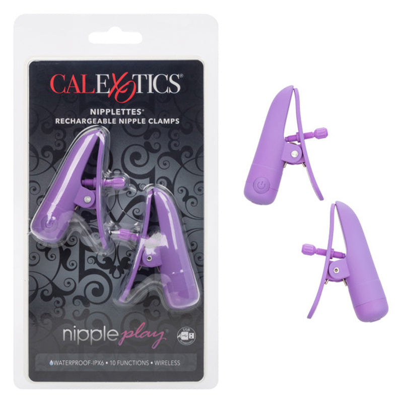 CalExotics Nipple Play - Nipplettes - Purple Rechargeable