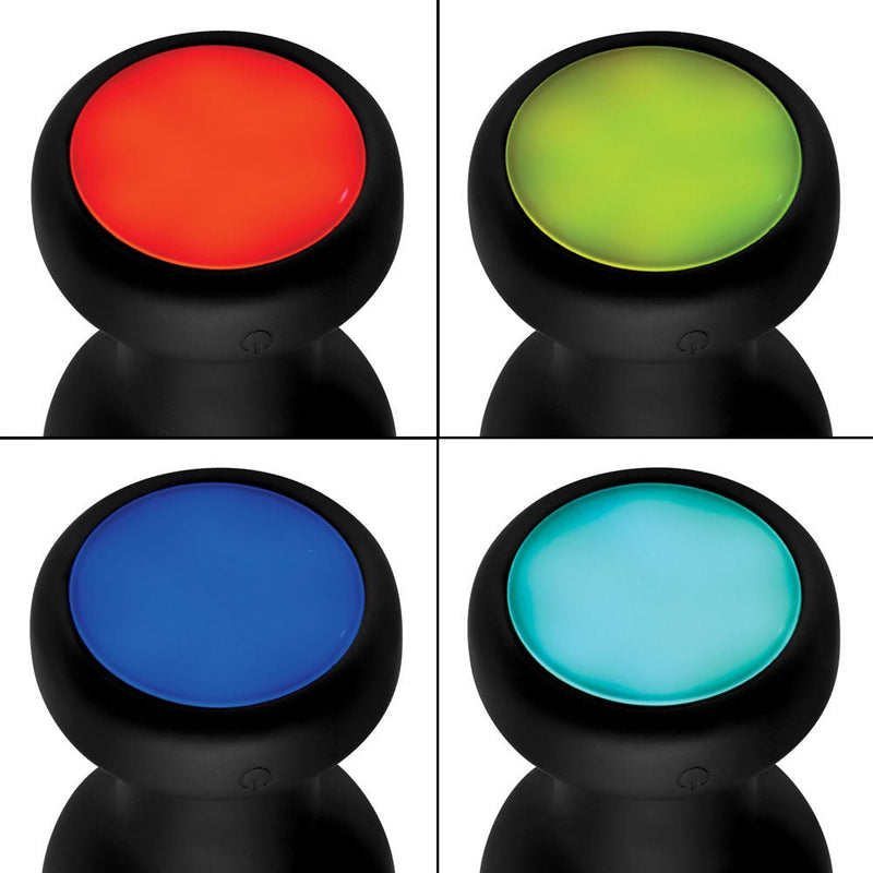 XR Brands 7x Light Up Rechargeable Anal Plug - Small