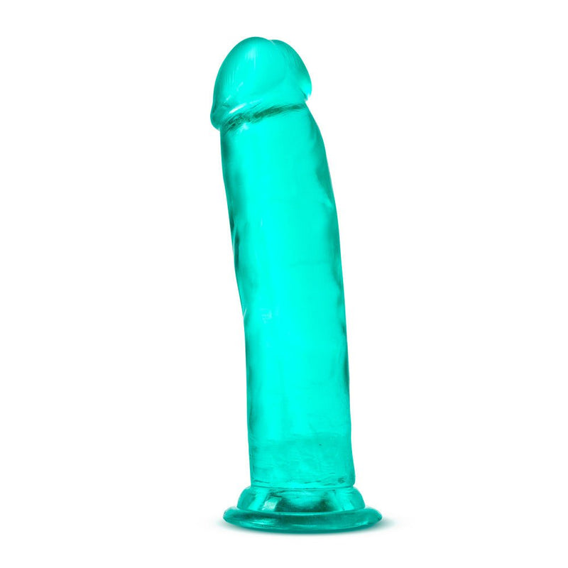 B Yours Plus Thrill Drill Realistic Teal 9-Inch Long Dildo With Suction Cup Base