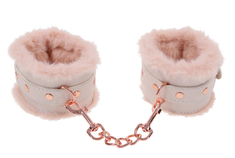 Sportsheets Peaches N Creame Fur Handcuffs - Pink