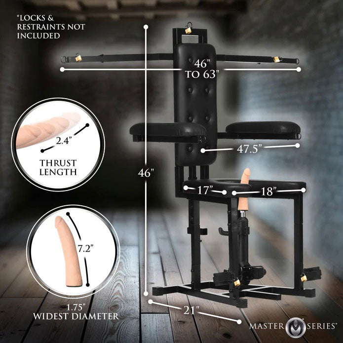 XR Brands Enforcer Chair With Sex Machine