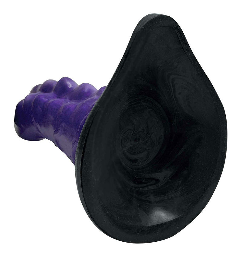 XR Brands Orion Invader Veiny Space Alien Silicone Dildo - Purple