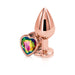 "Rear Assets - Rose Gold Heart - Medium - Rainbow NSN0963-29"