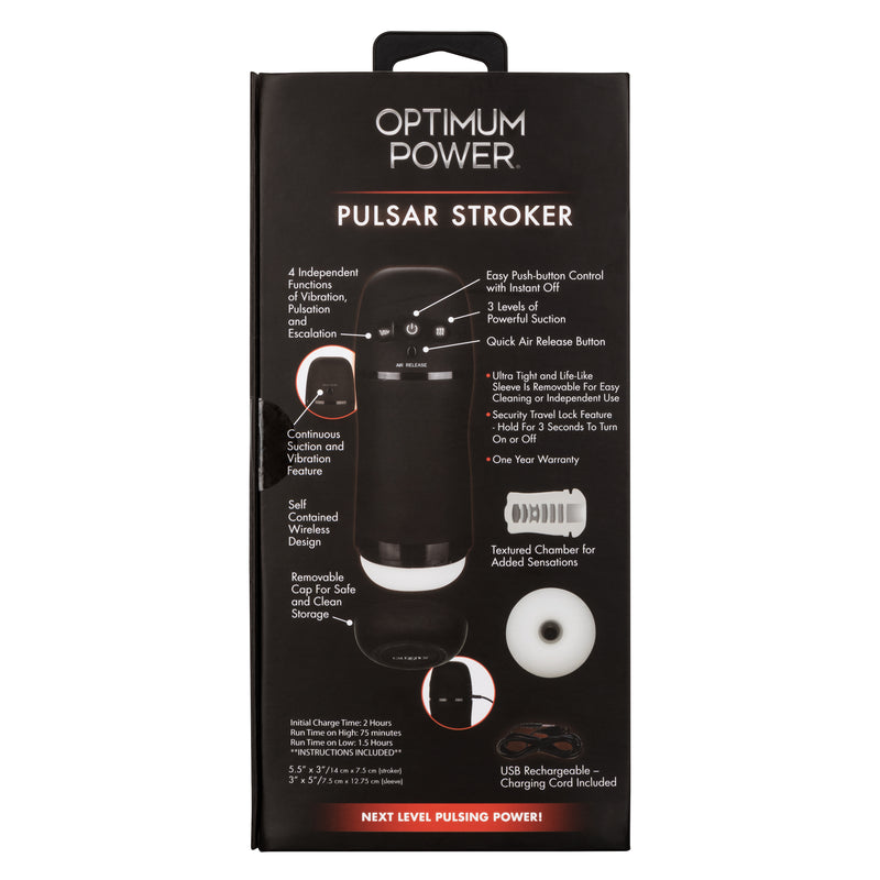 CalExotics Optimum Power Pulsar Stroker - Automatic Stroker Masturbator - Canister Masturbation Cup
