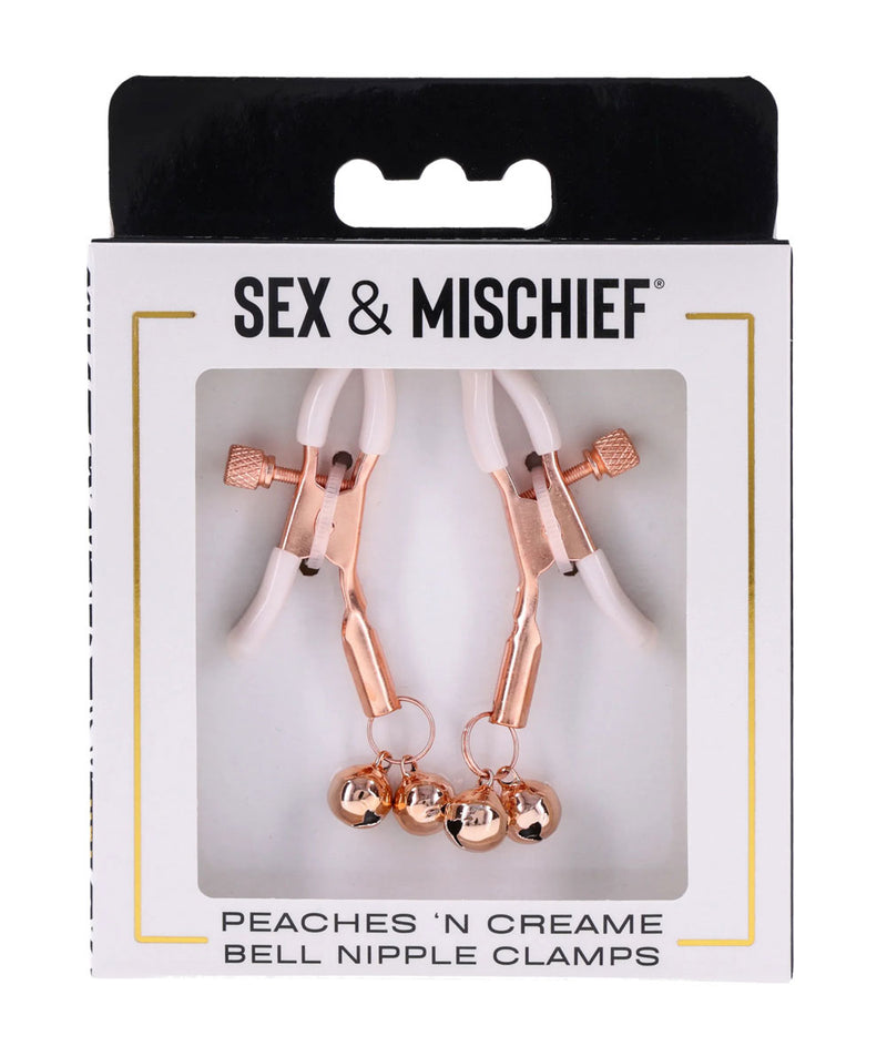 Sportsheets Peaches 'N Creame Bell Nipple Clamps