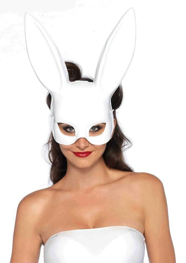 Leg Avenue Masquerade Rabbit Mask - Os - White