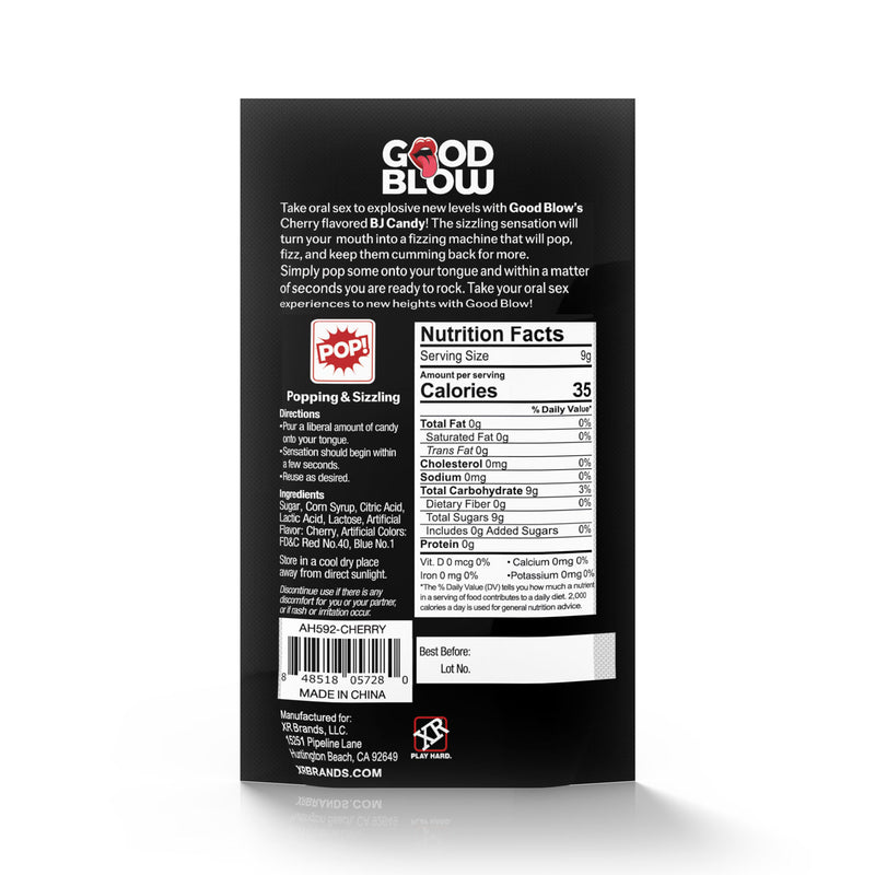 XR Brands Candy Popping Oral Sex Candy - Cherry