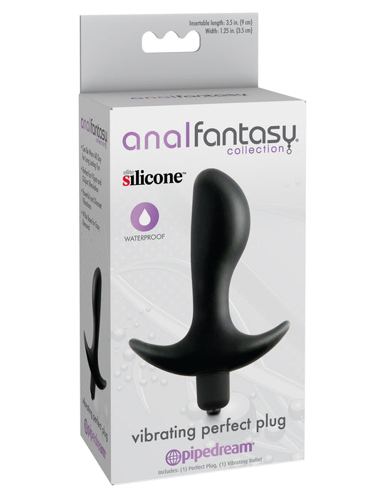 Pipedream Anal Fantasy Collection Vibrating Perfect Plug - Black