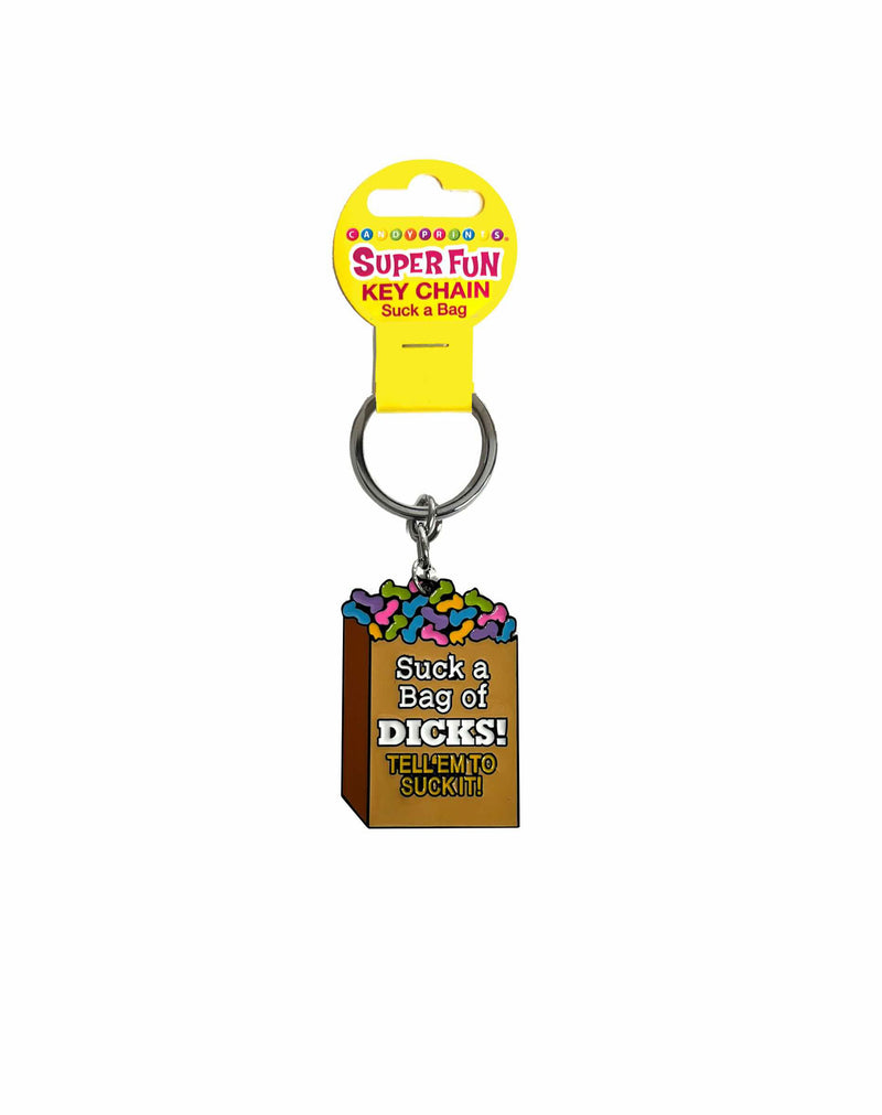 Little Genie Super Fun Key Chain, Suck a Bag of Dicks