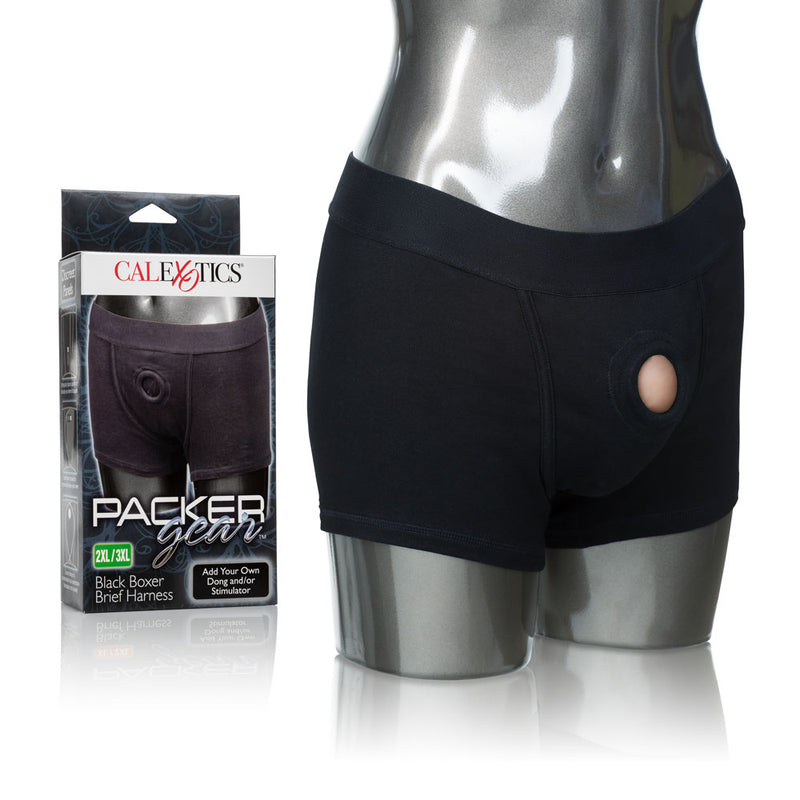 CalExotics Packer Gear Black Boxer Brief Harness 2xl/3xl