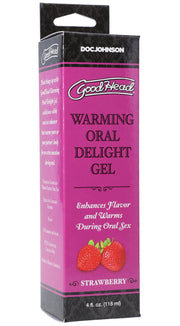 "Goodhead - Warming Oral Delight Gel - Strawberry - 4 Fl. Oz. DJ1361-13-BX"