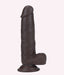"Get Lucky 7.5 Inch Real Skin Dildo - Dark Brown TMN-GL-0633"