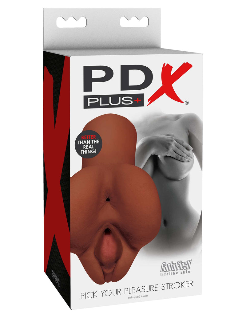 Pipedream Pick Your Pleasure Stroker - Brown - Stroker Masturbator - Realistic Pocket Pussy