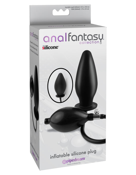 Pipedream Anal Fantasy Collection Inflatable Silicone Plug - Black