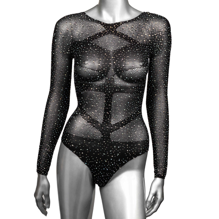 "Radiance Long Sleeve Body Suit - Queen - Black SE3002163"