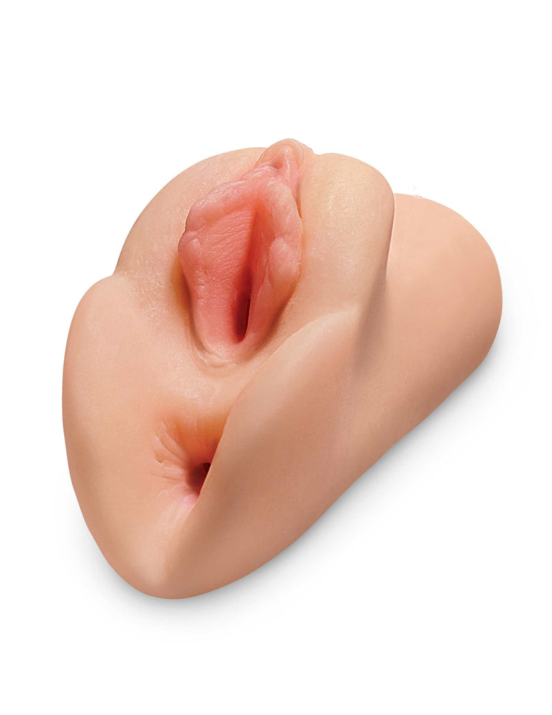 Pipedream Perfect Pussy Double Stroker - Flesh - Stroker Masturbator - Realistic Pocket Pussy