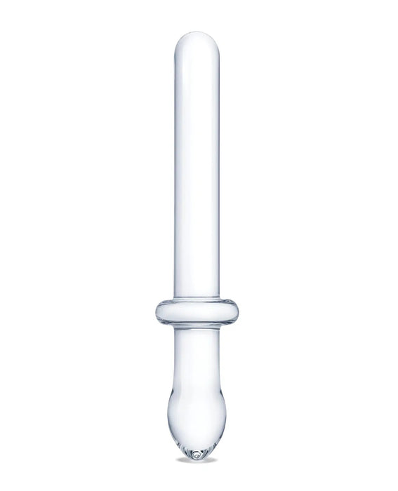 "9.25 Inch Classic Smooth Dual-Ended Dildo - Clear GLAS-166"