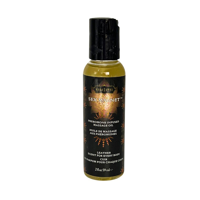 Kama Sutra Leather Sex Magnet Massage Oil 2oz