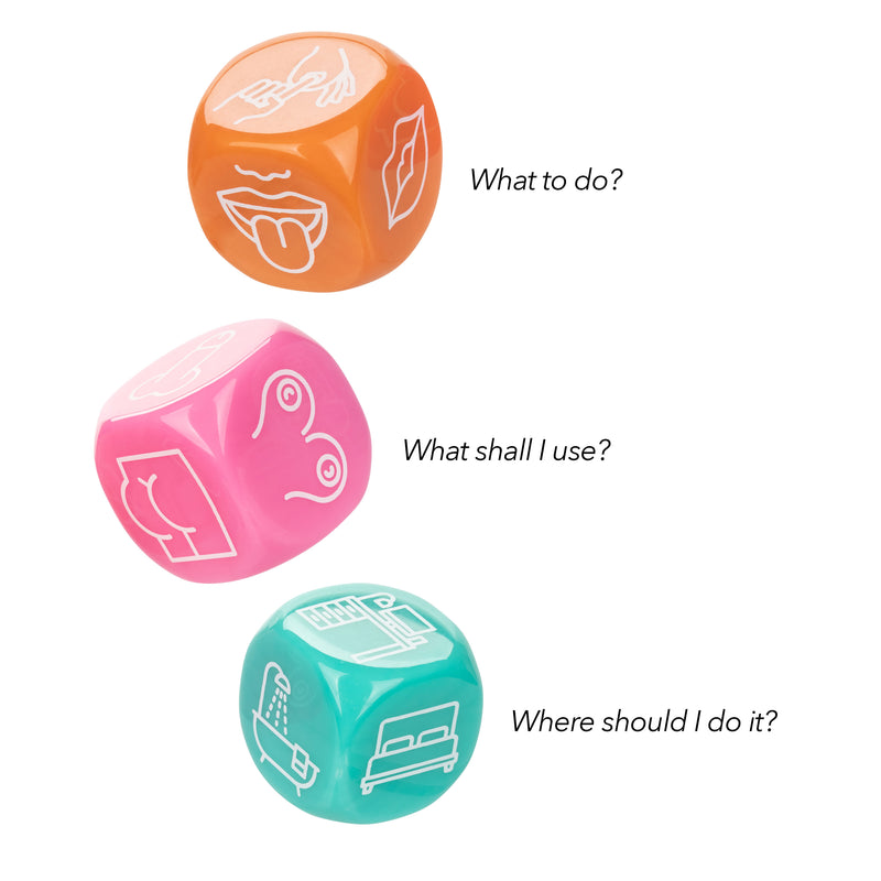 CalExotics Naughty Bits Roll With It Icon - Based Sex Dice Game