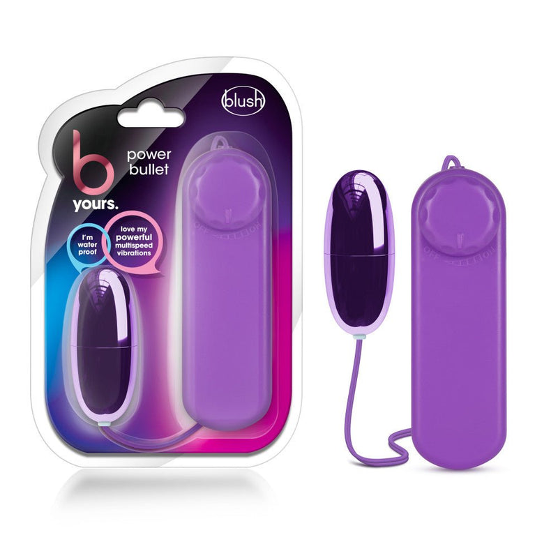 B Yours Power Bullet Purple 2.10-Inch Vibrating Bullet