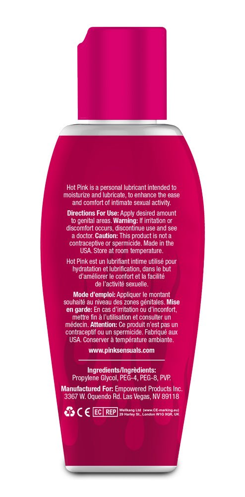 Gun Oil Pink Lubricant Hot Pink Warming Lubricant for Women - 2.8 Oz. 80 ml