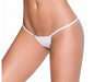 "Hip Hugging Clip Y-Back Thong - Medium/large - White GE-1092WHTML"