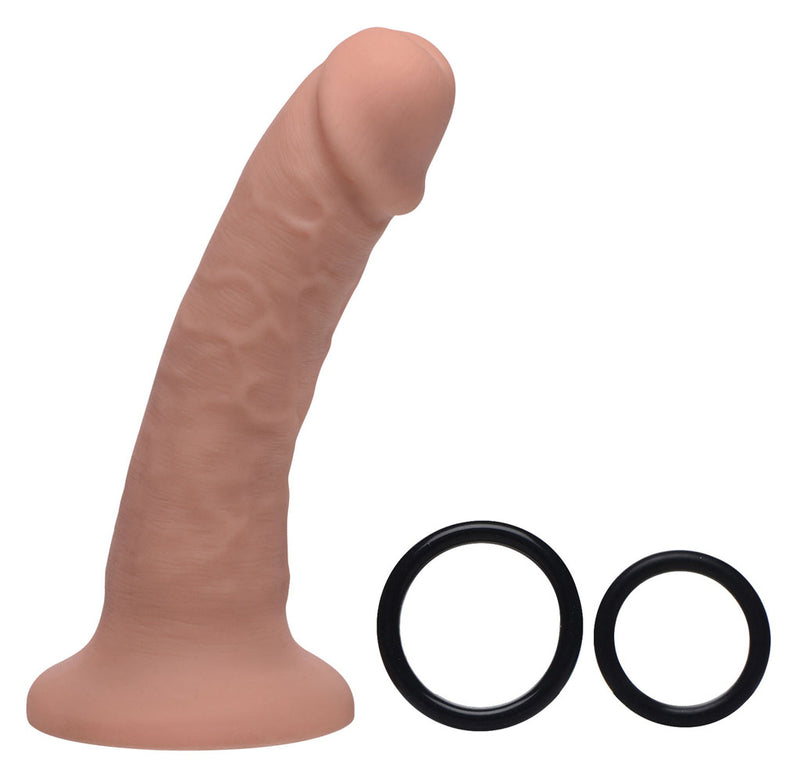 XR Brands Seducer 7 Inch Silicone Dildo With Harness