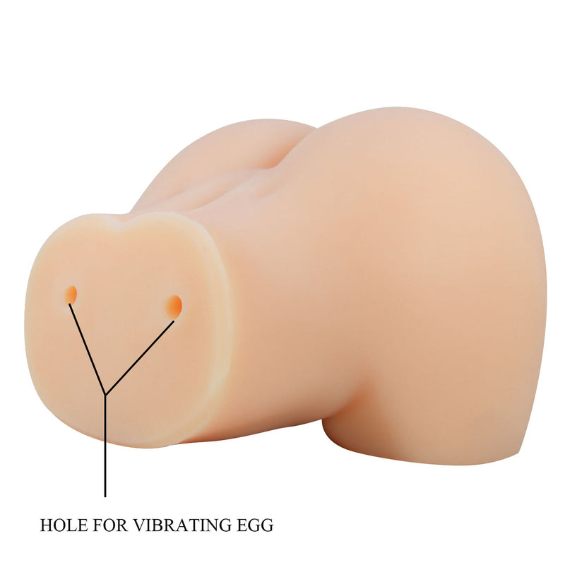 Pretty Love Mila Realistic Vagina and Ass Vibrator - Light - Stroker Masturbator - Realistic Body Part Stroker