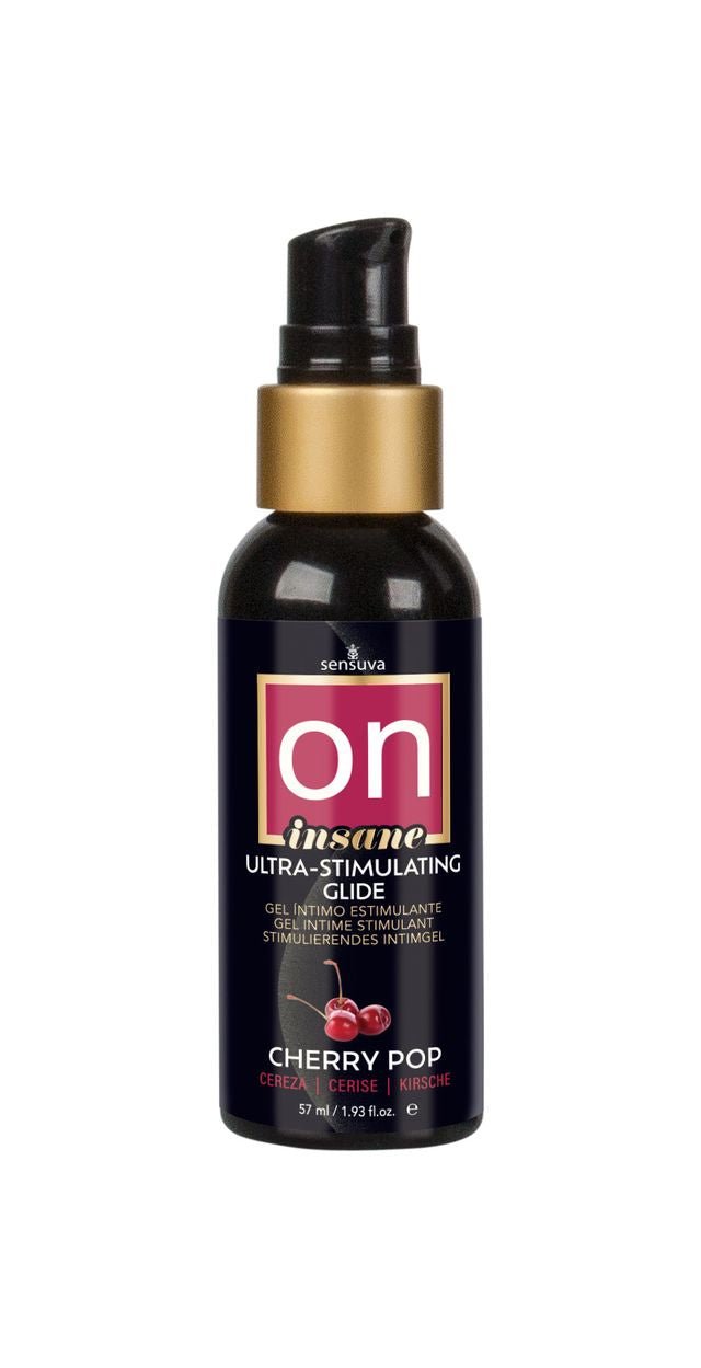 Sensuva On Insane Ultra-Stimulating Glide Cherry Pop 2oz-57ml Bottle