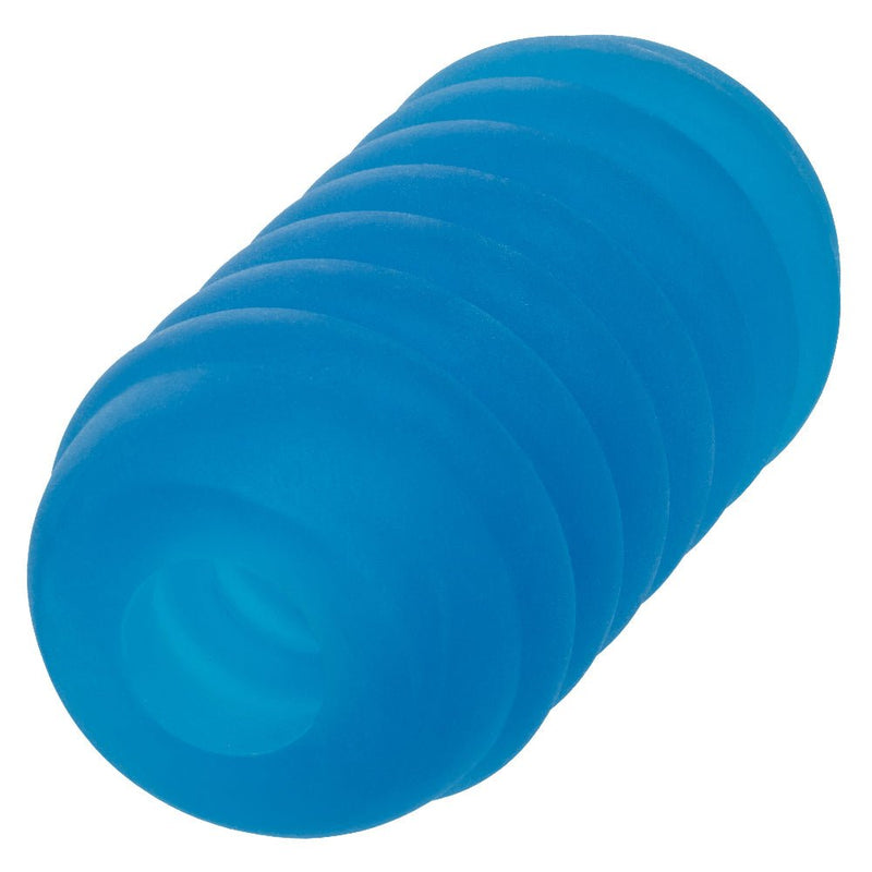 CalExotics Pop Sock Ribbed - Blue - Stroker Masturbator - Mini Stroker