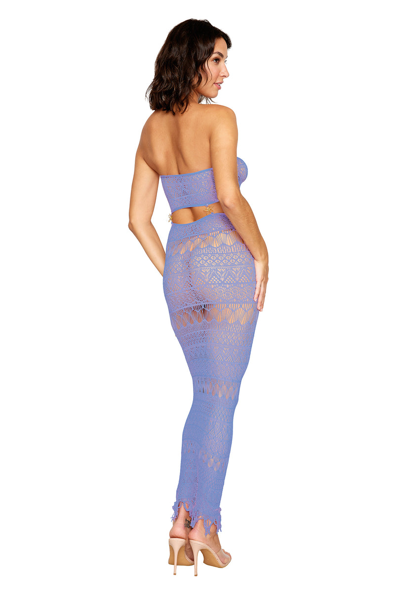 Dreamgirl Bodystocking Gown - One Size - Lavender Haze