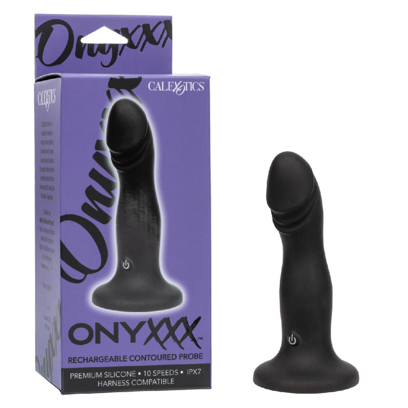 CalExotics Onyxxx Rechargeable Contoured Probe - Black
