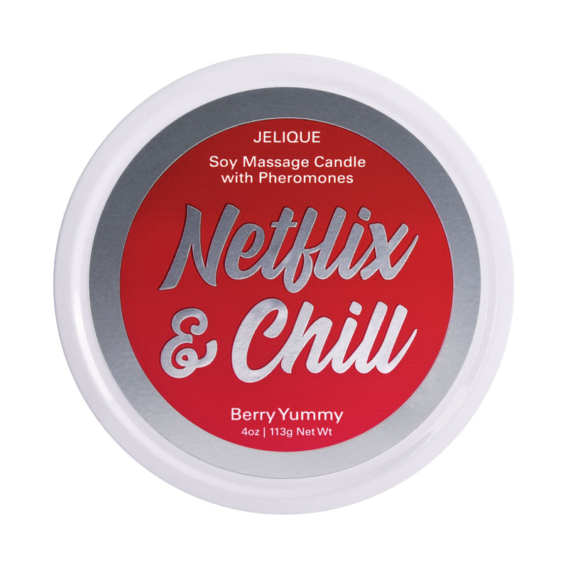 Jelique Products Massage Candle - Netflix and Chill - Berry Yummy - 4 Oz. Jar