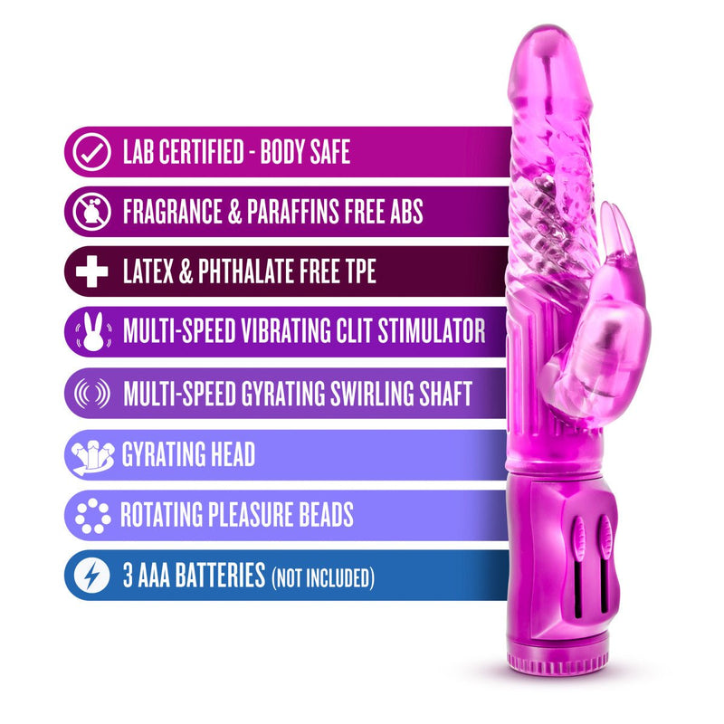 B Yours Beginner's Bunny Pink 8.75-Inch Rabbit Vibrator