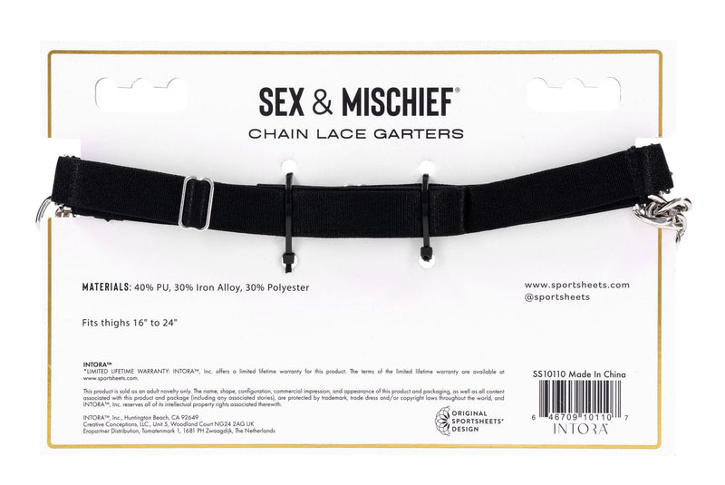 Sportsheets Chain Lace Garters