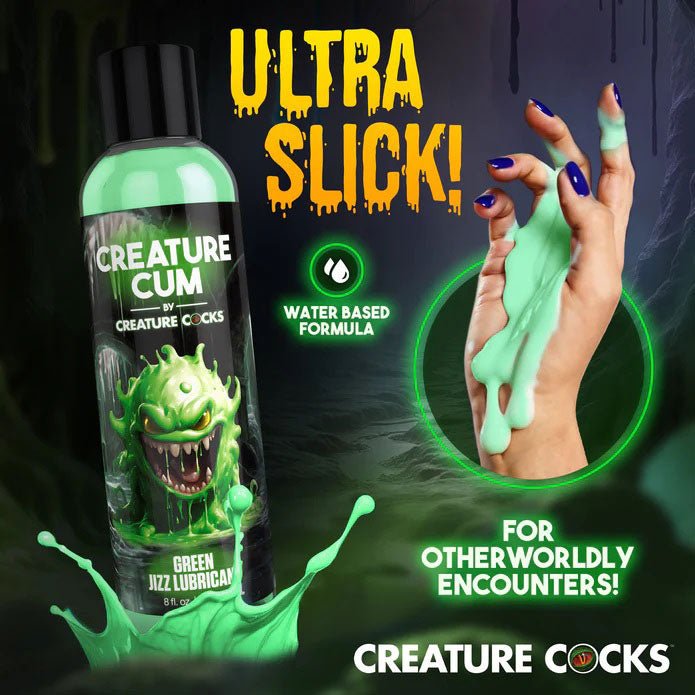 XR Brands Creature Cum Green Water-Based Lubricant 8oz