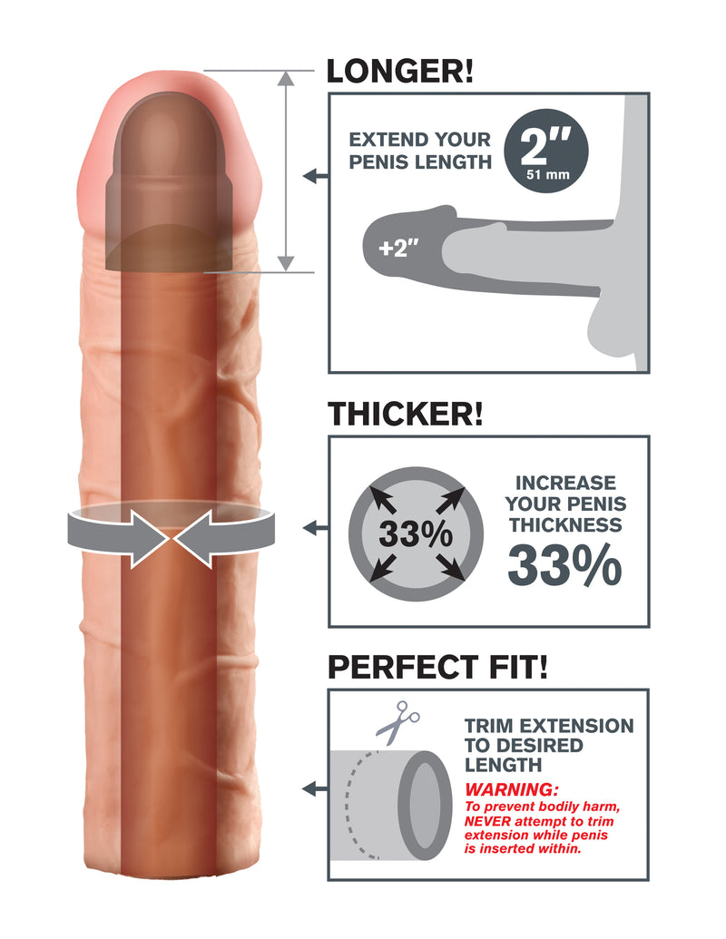 Pipedream Fantasy X-Tension Perfect 2-Inch Extension