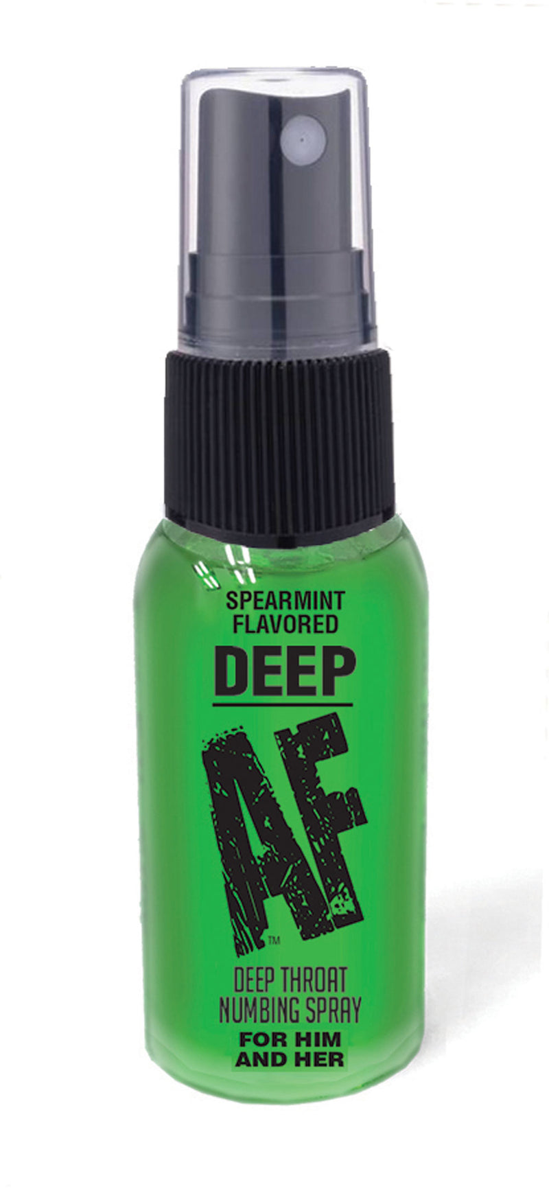 Little Genie Deep Af - Spearmint Flavored Deep Throat Spray - 1 Oz