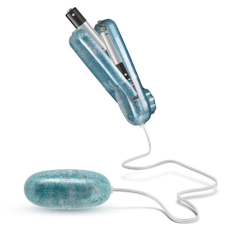 B Yours Glitter Power Bullet Blue 2.25-Inch Vibrating Bullet