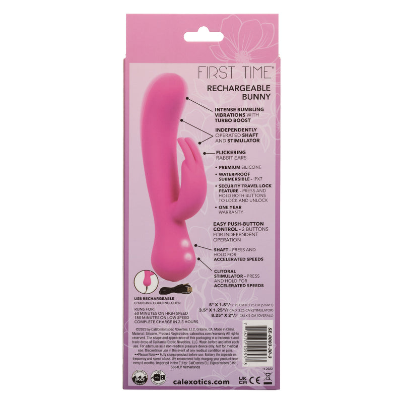 CalExotics First Time Rechargeable Bunny - Pink