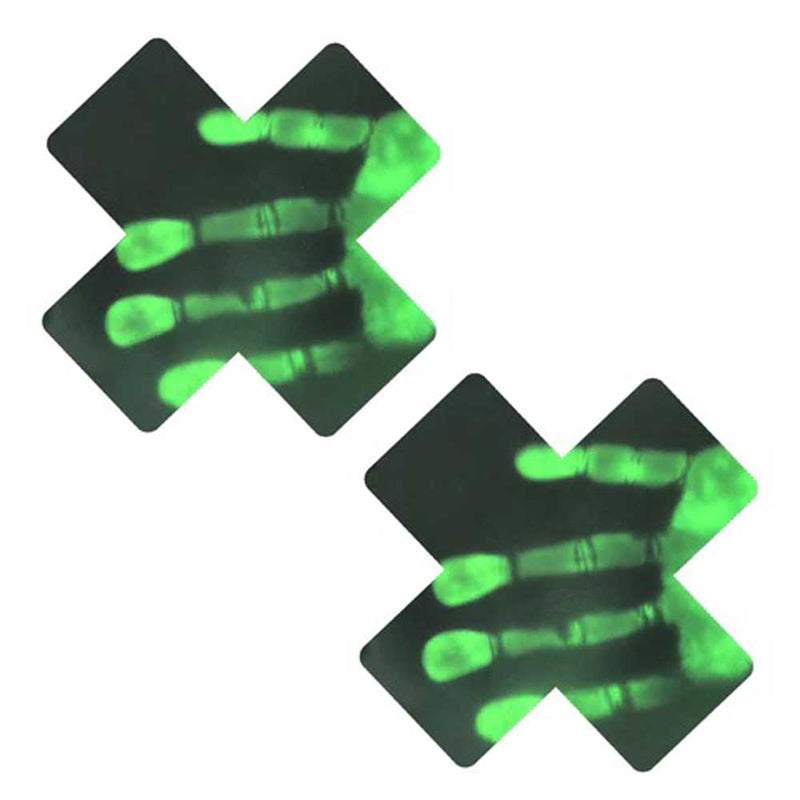 Neva Nude Neon Greeny Temperature Reactive X Factor Nipple Cover Pasties