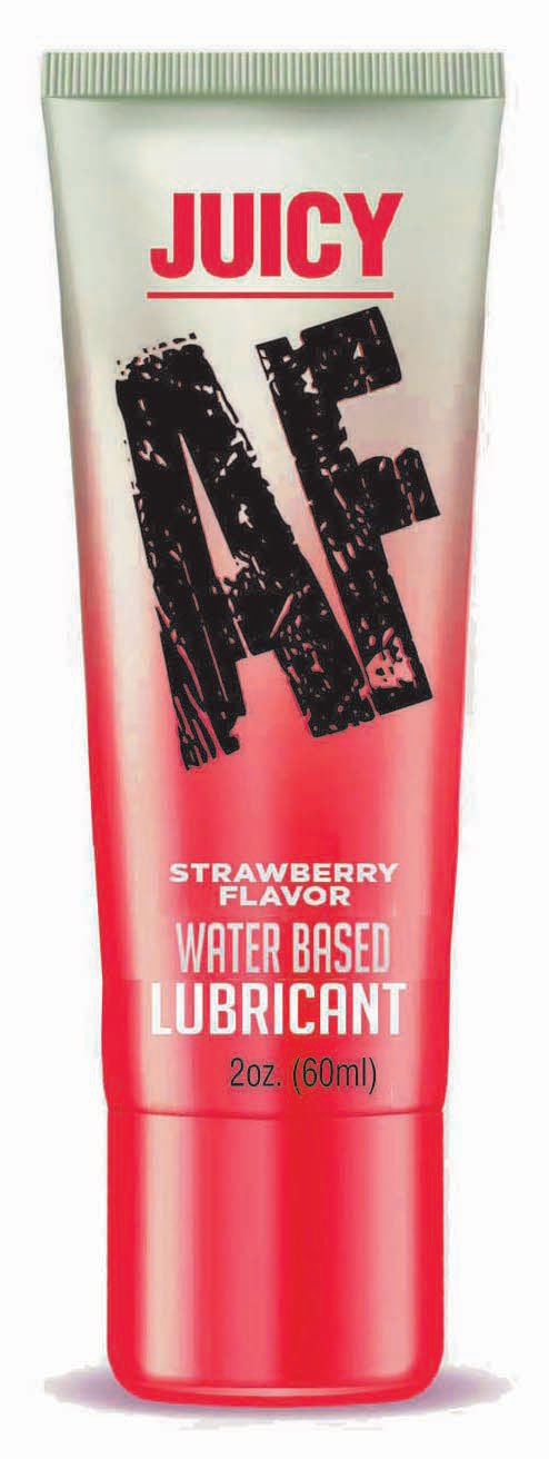 Little Genie Juicy Af - Strawberry Water Based Lubricant - 2 Oz