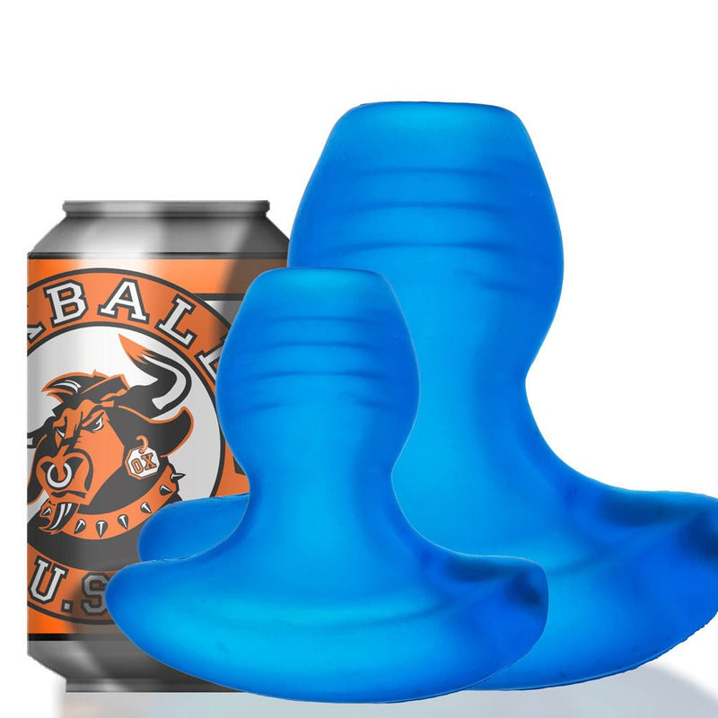 Oxballs Glow Hole 2 Butt Plug - Large - Blue Morph