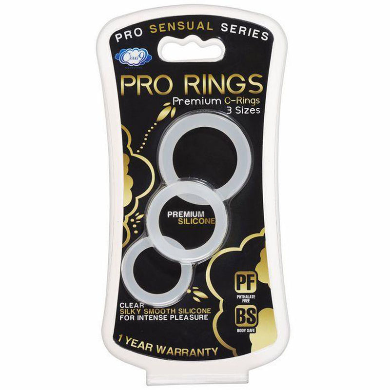 Cloud 9 Novelties Cloud 9 Pro Sensual Silicone Cock Ring 3 Pack