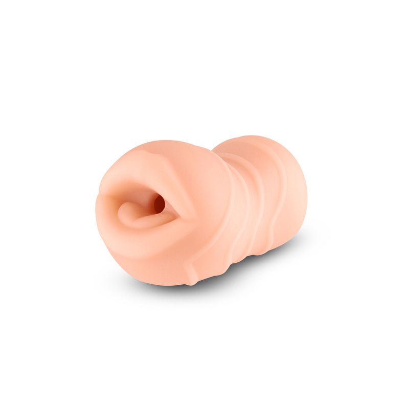 NS Novelties Pocket Pals - Mouth Stroker - Tan - Stroker Masturbator - Realistic Pocket Pussy - Mini Stroker