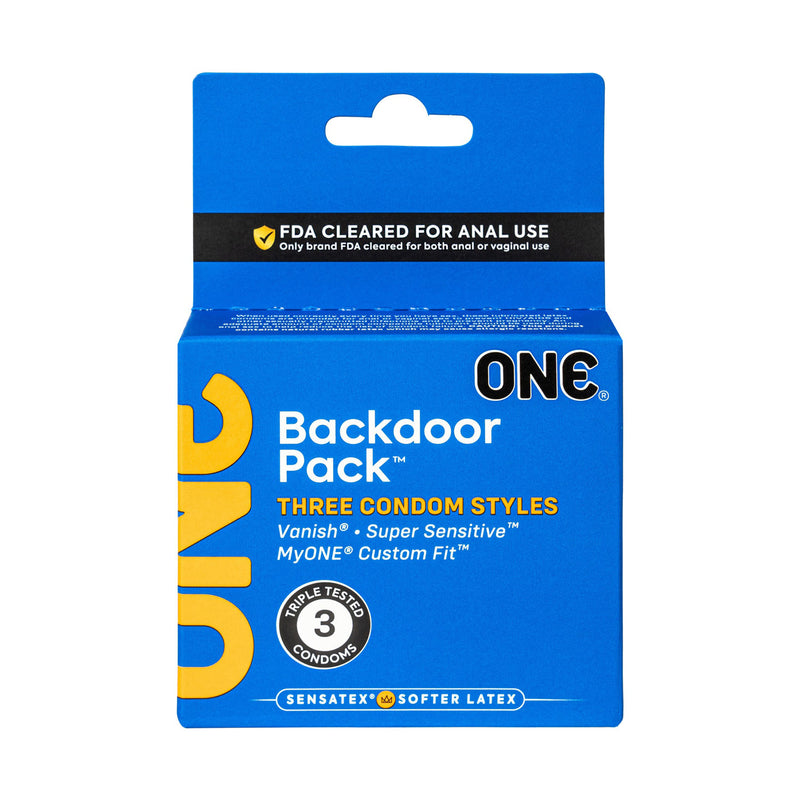 Paradise Marketing One Backdoor 3 Count Condoms