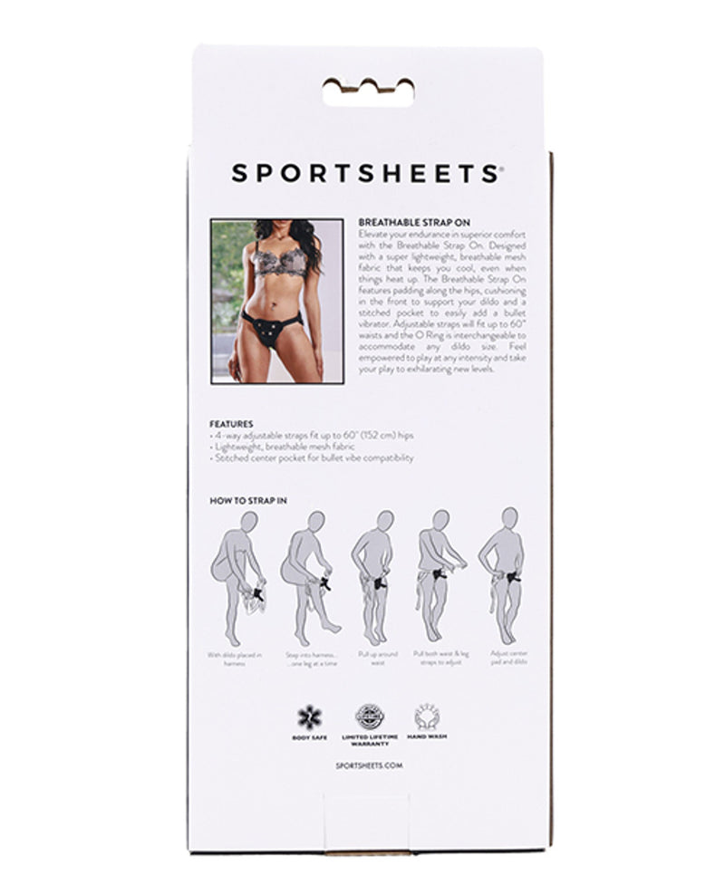 Sportsheets Breathable Strap on - Black
