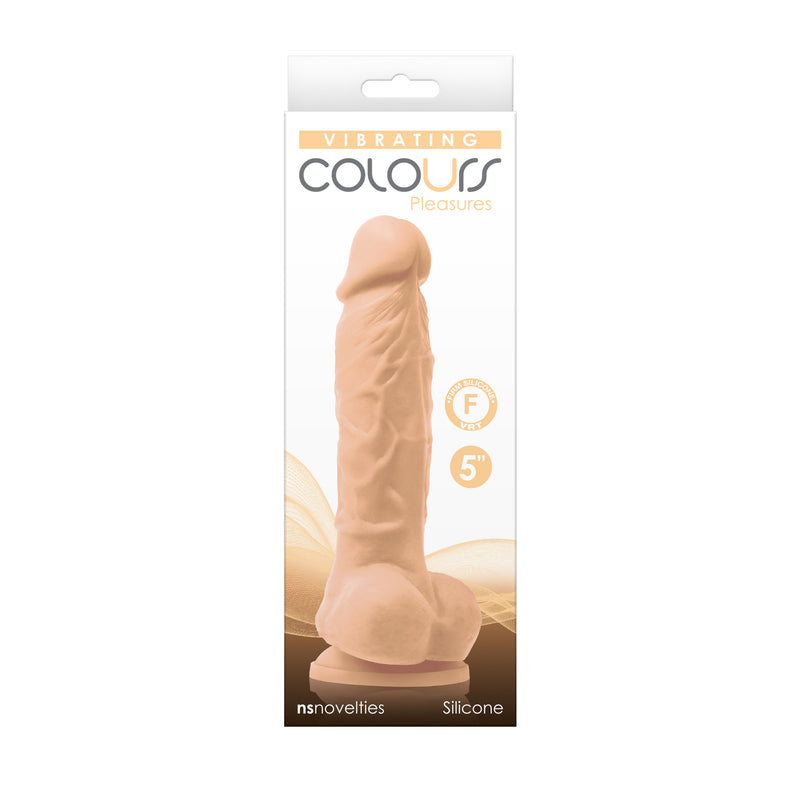 nsnovelties Colours - Pleasures - Vibrating - 5 Inch Dildo - White