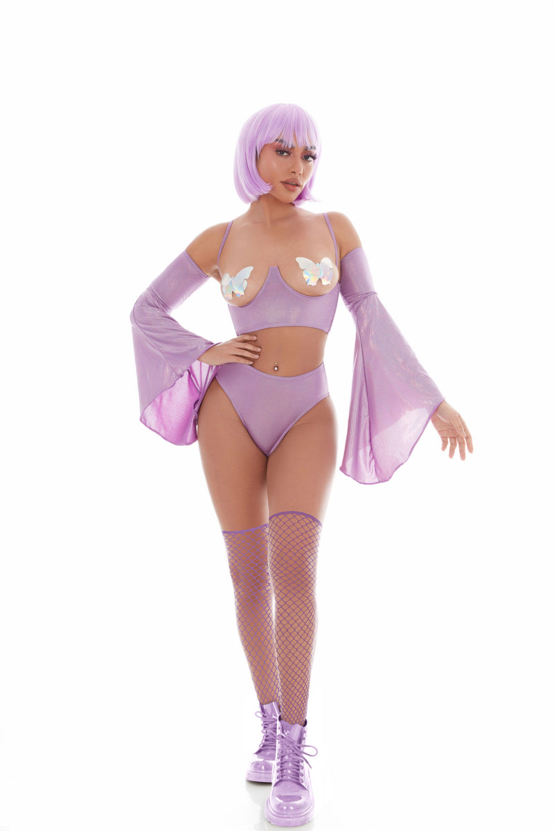 KandiHouse Holo Hun 5pc Set - Small/medium - Purple